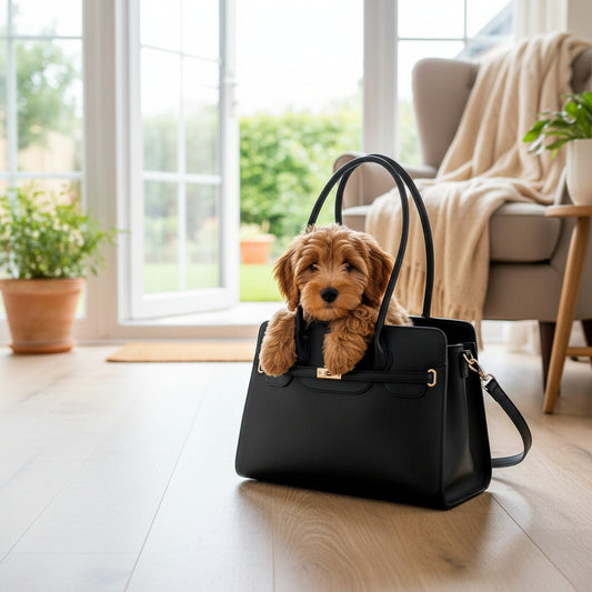 Sac transport chien noir