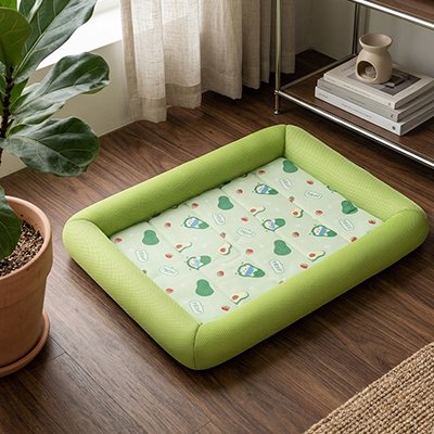 Tapis rafraichissant Chien vert lime