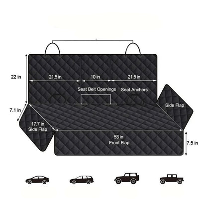 Protection siège voiture chien | Matelassé