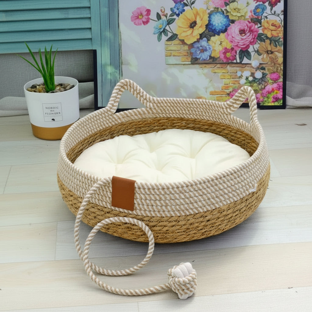 PANIER CHAT OSIER | Ultra Confort Premium Royaume Animalier